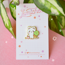 Load image into Gallery viewer, SECONDS SALE Plant Parent Kitty Enamel Pin