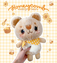 Load image into Gallery viewer, Honeycomb Teddy Bear Plush