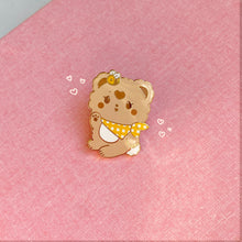 Load image into Gallery viewer, Honeycomb Teddy Enamel Pin- A Grade