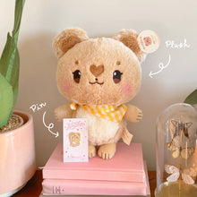 Load image into Gallery viewer, Honeycomb Teddy Enamel Pin- A Grade