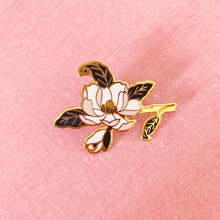 Load image into Gallery viewer, Flower Set- Magnolia and Peony Hard Enamel Pins
