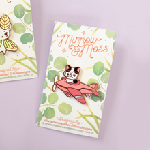 Load image into Gallery viewer, Cat Plane Enamel Pin