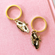 Load image into Gallery viewer, Moth Enamel Keychain