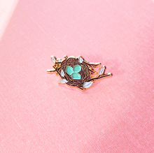 Load image into Gallery viewer, Blue Nest Enamel Pin