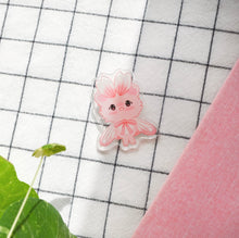 Load image into Gallery viewer, Pink Petal Mousemoth Acrylic Pin