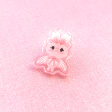 Load image into Gallery viewer, Pink Petal Mousemoth Acrylic Pin