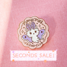 Load image into Gallery viewer, SECONDS SALE V2 Mousemoth Friend Club Enamel Pin