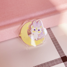Load image into Gallery viewer, Moonbeam Mousemoth Acrylic Pin