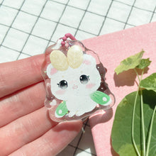 Load image into Gallery viewer, Chibi Mousemoth Acrylic Keychain (Double Sided and Sparkly!)
