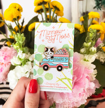 Load image into Gallery viewer, Cat Flower Truck Enamel Pin