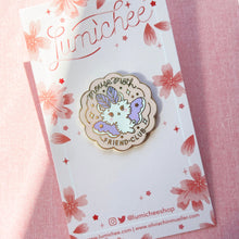 Load image into Gallery viewer, SECONDS SALE V2 Mousemoth Friend Club Enamel Pin