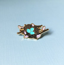 Load image into Gallery viewer, Blue Nest Enamel Pin