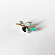 Load image into Gallery viewer, Tiny Plum Branch Enamel Pin