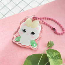 Load image into Gallery viewer, Chibi Mousemoth Acrylic Keychain (Double Sided and Sparkly!)

