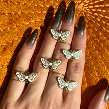 Load image into Gallery viewer, Tiny Bug Set- Moth and Beetle Enamel Pins