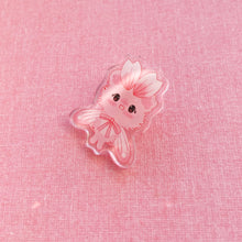 Load image into Gallery viewer, Pink Petal Mousemoth Acrylic Pin