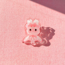 Load image into Gallery viewer, Pink Petal Mousemoth Acrylic Pin