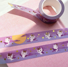 Load image into Gallery viewer, Gold Foil 20mm Washi Tape - Starry Mousemoth
