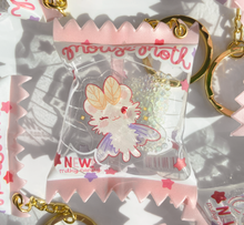Load image into Gallery viewer, Mousemoth Candy Shaker Keychain
