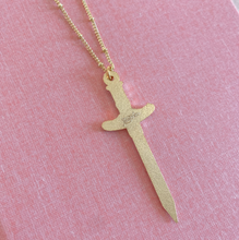 Load image into Gallery viewer, Moth Sword Enamel Necklace
