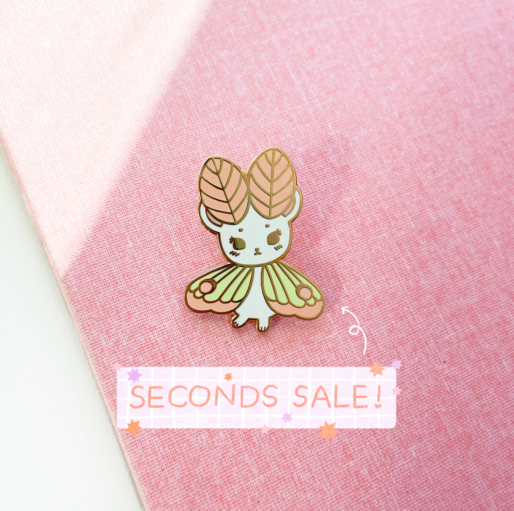 SECONDS SALE Luna MouseMoth Pin
