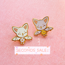 Load image into Gallery viewer, SECONDS SALE Tiny Bat Enamel Pin
