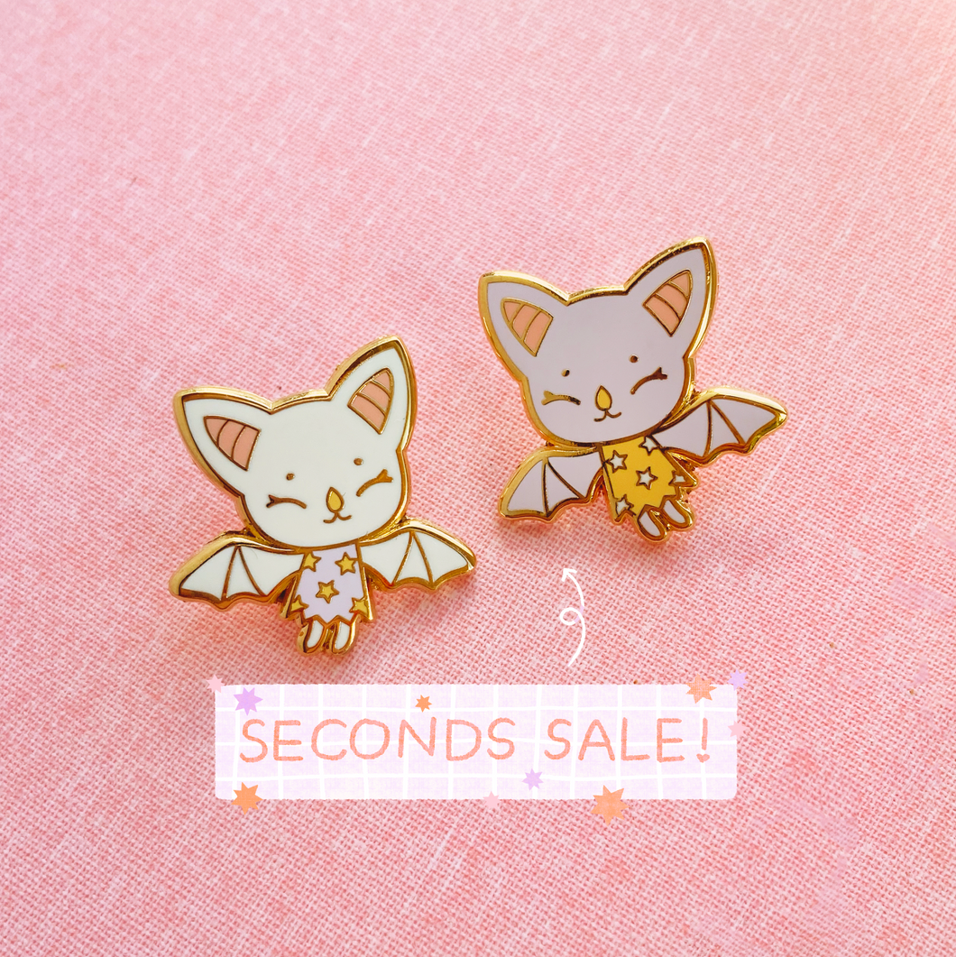 SECONDS SALE Tiny Bat Enamel Pin