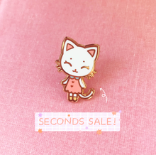 Load image into Gallery viewer, SECONDS SALE Tiny Kitten Enamel Pin

