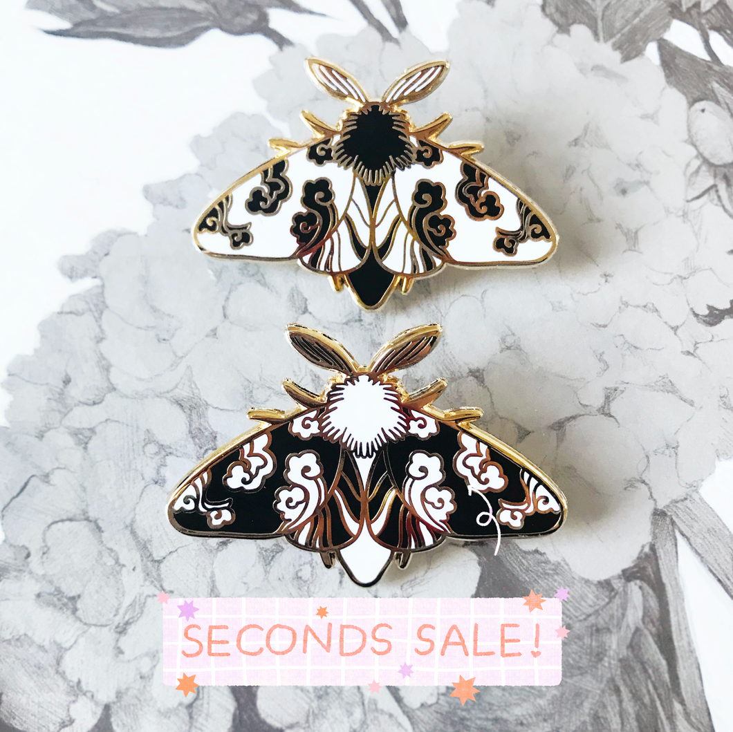 SECONDS SALE Cloud Moth Pin