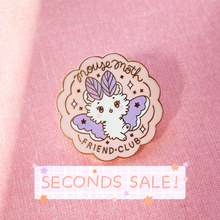 Load image into Gallery viewer, SECONDS SALE V2 Mousemoth Friend Club Enamel Pin
