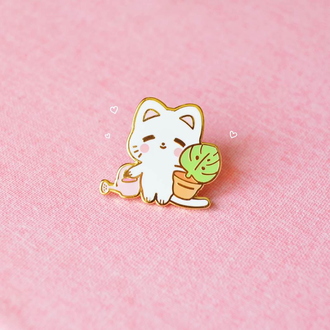 Plant Parent Kitty Enamel Pin