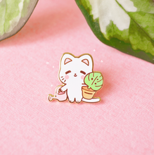Load image into Gallery viewer, Plant Parent Kitty Enamel Pin
