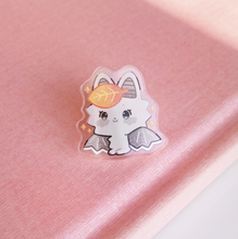 Load image into Gallery viewer, Monochrome Batbat Acrylic Pin
