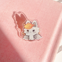 Load image into Gallery viewer, Monochrome Batbat Acrylic Pin
