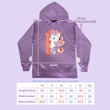 Load image into Gallery viewer, 100% Cotton Purple Mousemoth Hoodie
