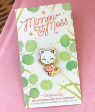Load image into Gallery viewer, SECONDS SALE Tiny Kitten Enamel Pin
