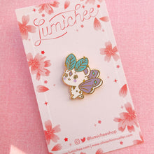Load image into Gallery viewer, SECONDS SALE Tiny Nimbus Mousemoth Enamel Pin
