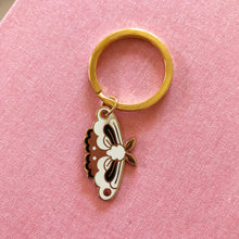 Load image into Gallery viewer, Moth Enamel Keychain
